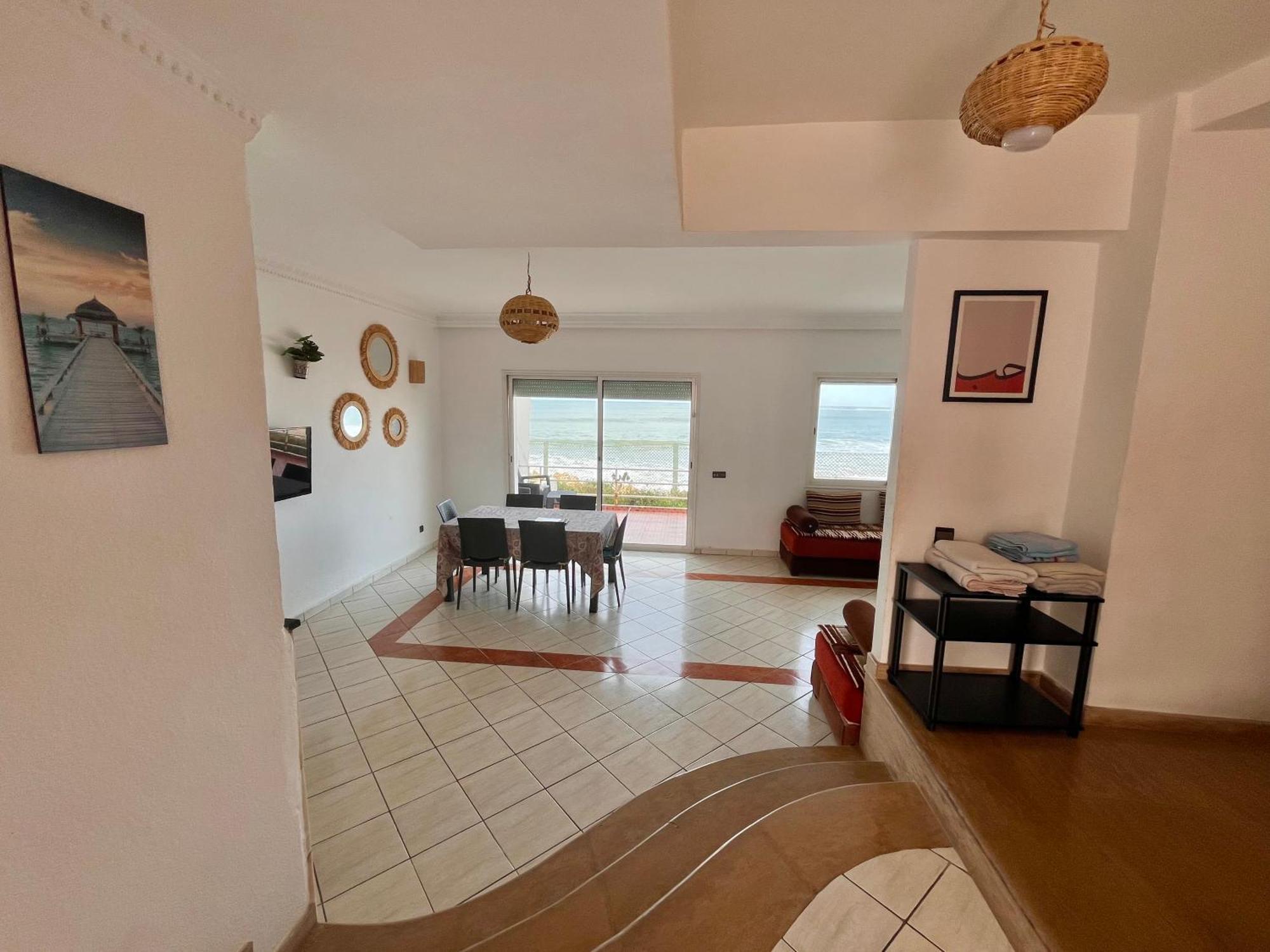 Splendid Beachfront Villa In Sidi Bouzid Beach With Pool Douar Ourlali Exterior photo