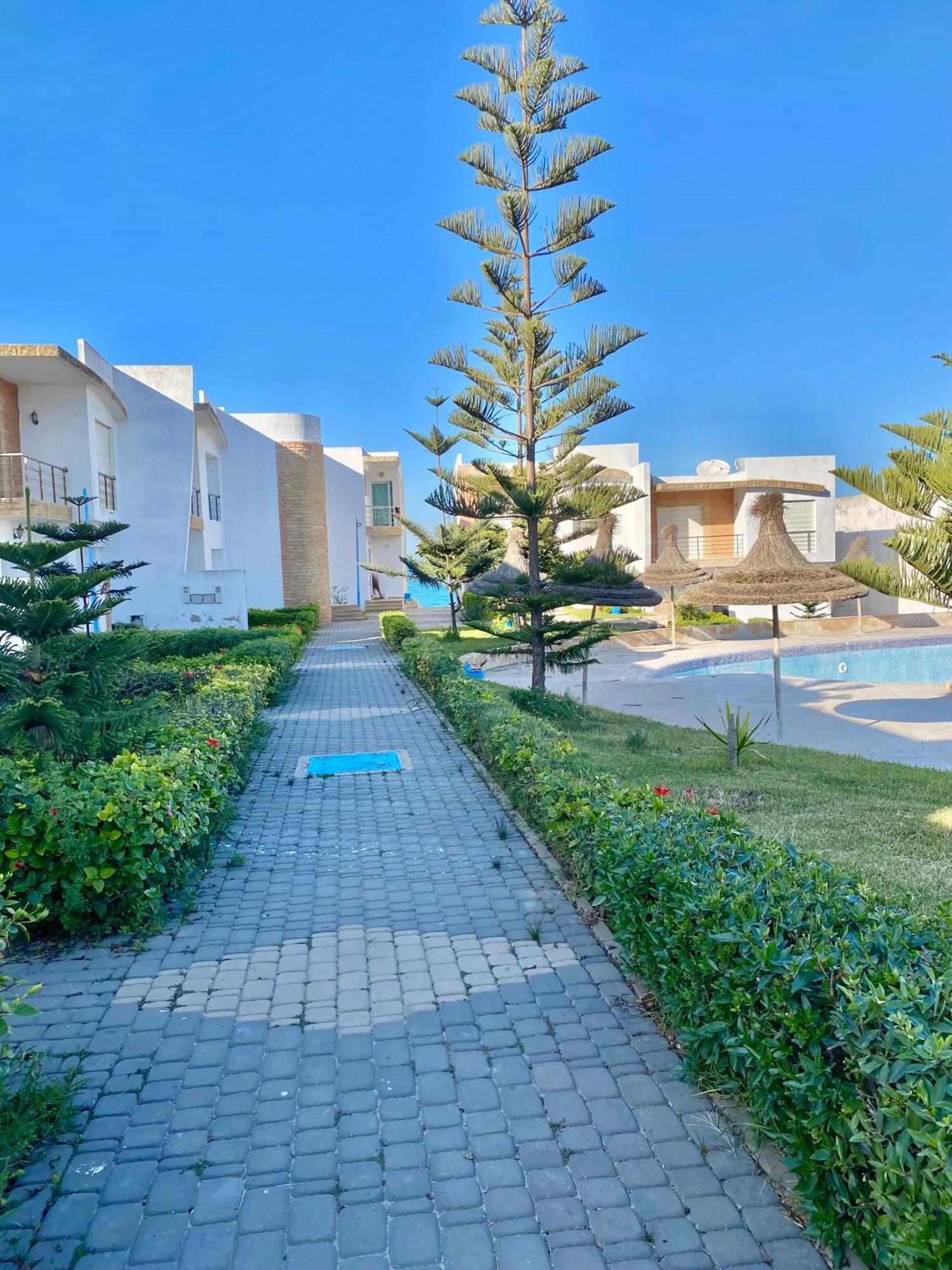 Splendid Beachfront Villa In Sidi Bouzid Beach With Pool Douar Ourlali Exterior photo